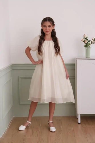 فستان بناتي بيج ناعم نص كم 7132