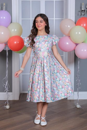 فستان سهرة مورد بي اشكال مختلفه S01095