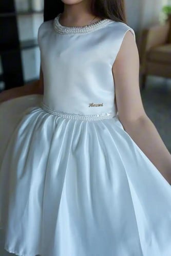 فستان سهرة بناتي سكري بلول S01043