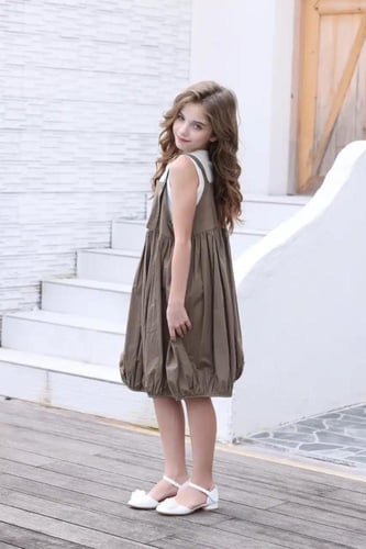 شيال بناتي بني مع بدي ابيض 7211