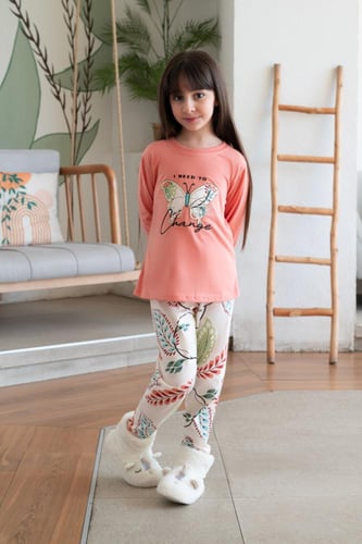 بجامه بناتي فراشة على الصدر 512892