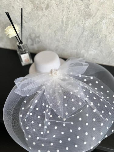 قبعة شعر بناتي تل ابيض 0128877