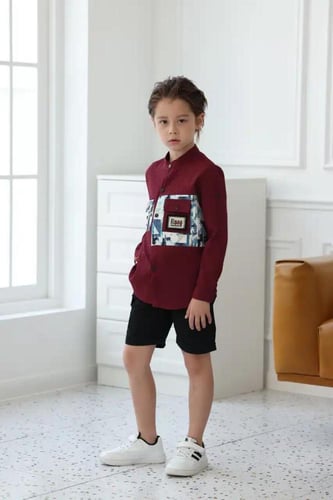 شورت اولاد اسود كلاسيكي 4104