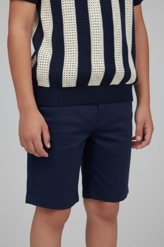 شورت ولادي كحلي قصير كاجول 4186-