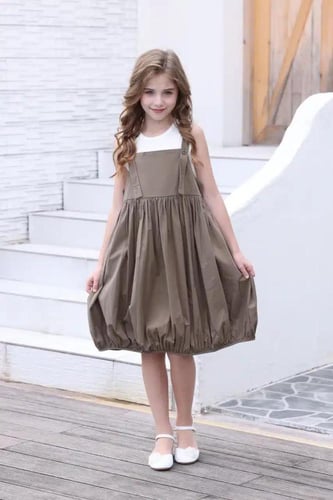 شيال بناتي بني مع بدي ابيض 7211