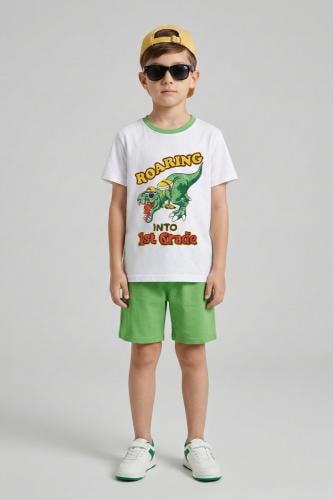 بجامة ولادي ديناصور اخضر 122334