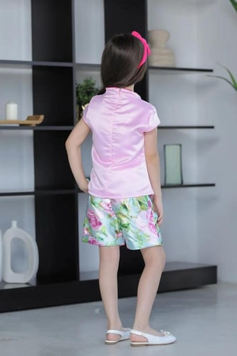 شورت بناتي تشجيرة ورود 2701E