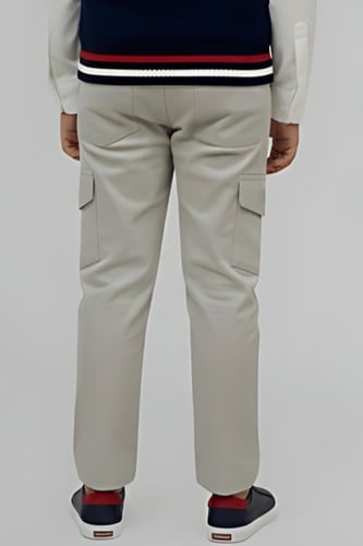 بنطلون رمادي أولادي بيج كارجو 4196