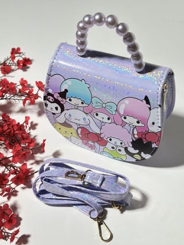 شنطه بناتي بخمسة الوان ورسوم كرتونية mk-3065-4