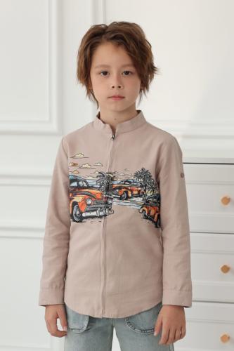 قميص ولادي طباعة سيارات 4126