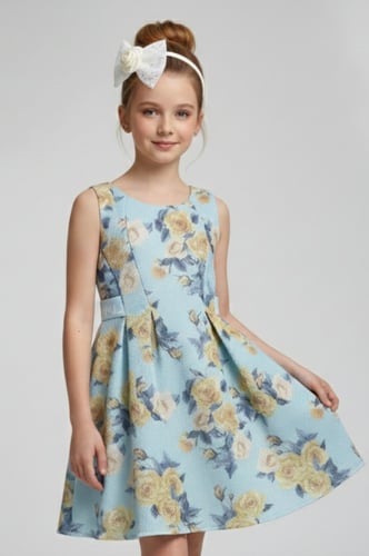 حذاء بناتي فضي فلات S-024