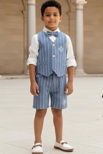 شورت ولادي مقلم كاجول 4180-