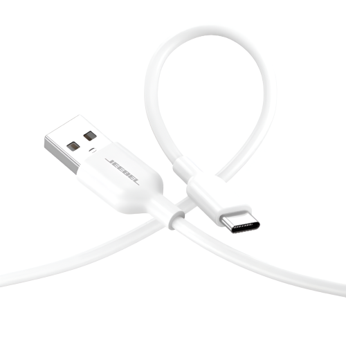 جيبل- كابل تايب سي USB-A جلد 1.2 متر جيبل أبيض