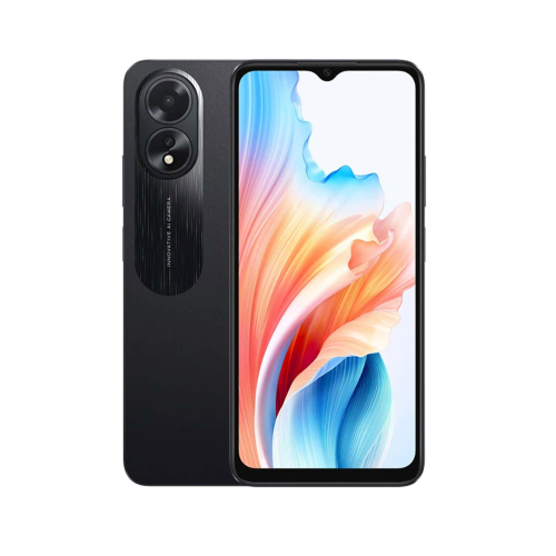 أوبو A18 4G (4 جيجابايت، 128 جيجابايت) أسود متوهج