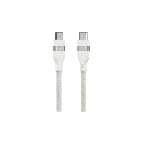 كابل Anker USB-C إلى USB-C بقوة 240 واط - أبيض