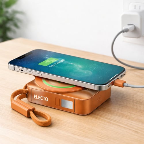 باور بنك Zoom Plus ELECTO 10000mAh – شحن لاسلكي 15...