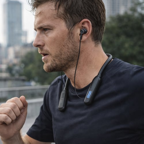 سماعة رياضية HOOTOO HT-EP97 حول الرقبة – بطارية حت...