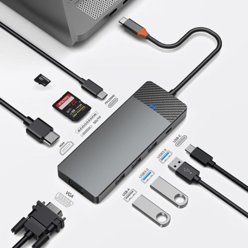 WiWU Linker 9 in 1 USB‑C Hub