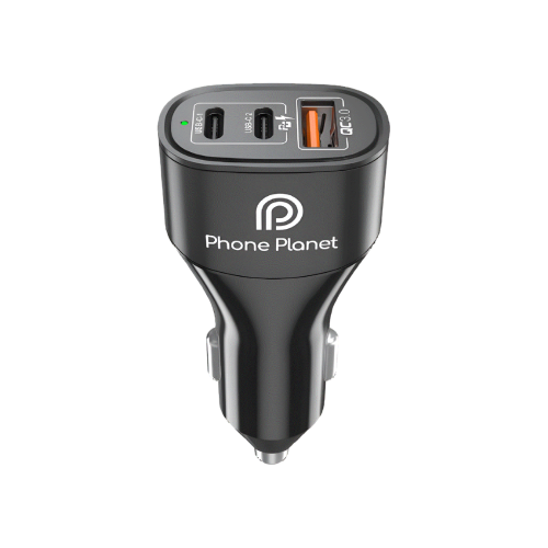 شاحن سيارة Phone Planet بثلاث منافذ – 2 Type-C + 1...