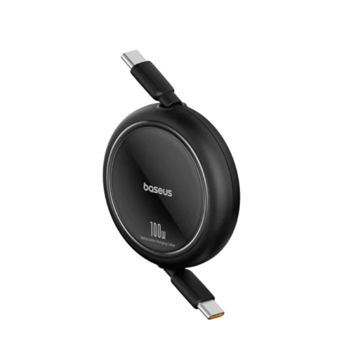 كيبل Baseus Free2 Draw Mini قابل للسحب 100 واط – T...