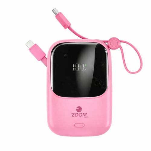 باور بنك ZOOM Plus Fancy 10000mAh بشاشة رقمية – شح...