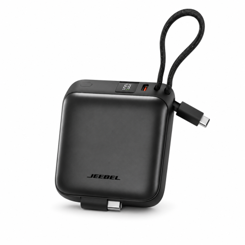 باور بانك JEEBEL 10000mAh شحن سريع 22.5W بكابلات م...