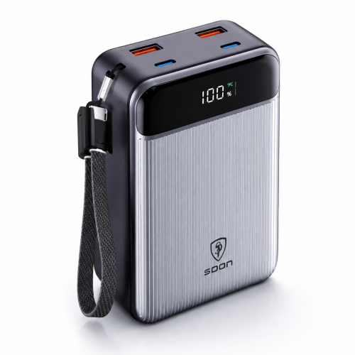 باور بانك SPON 30000mAh شحن سريع 65W مع كابل Type-...