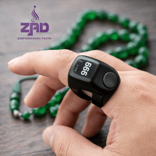 خاتم تسبيح ذكي ZAB ZD-10 – عداد إلكتروني مع تذكير...