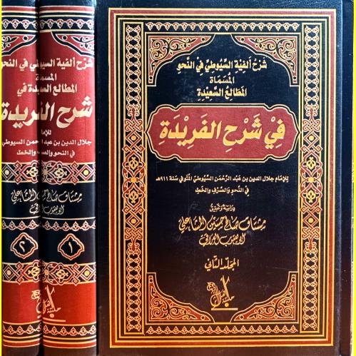 شرح الفية السيوطي في النحو المسماة : المطالع السعي...