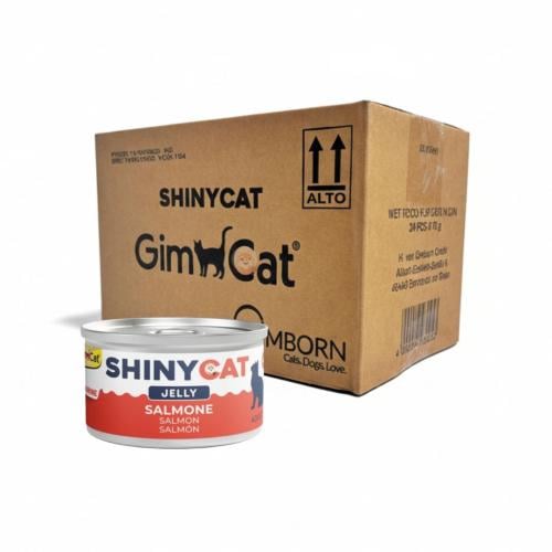 معلبات شايني كات بالسالمون بالجيلي للقطط البالغة 2...