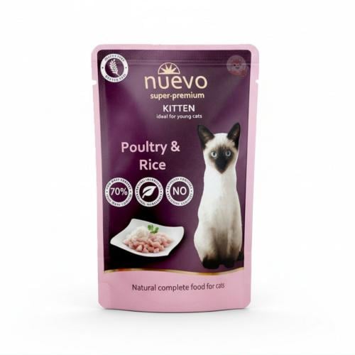 أظرف الطيور والدجاج مع الأرز في المرق للقطط الصغير...