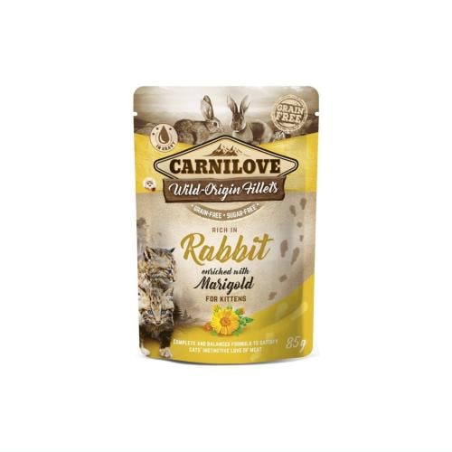 كارنيلوف أظرف طعام رطب للقطط الصغيرة - الأرانب وال...