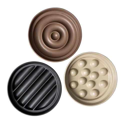 وعاء سيراميك فاخر للقطط لإطعام بطئ بلون أبيض 750 م...