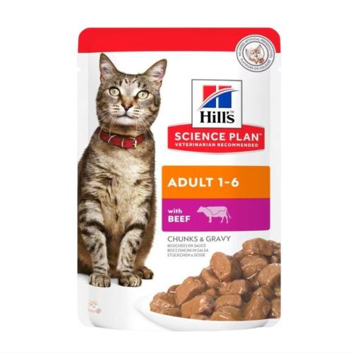 تركيبة علمية من اللحم مع المرق للقطط البالغة 85 غ...