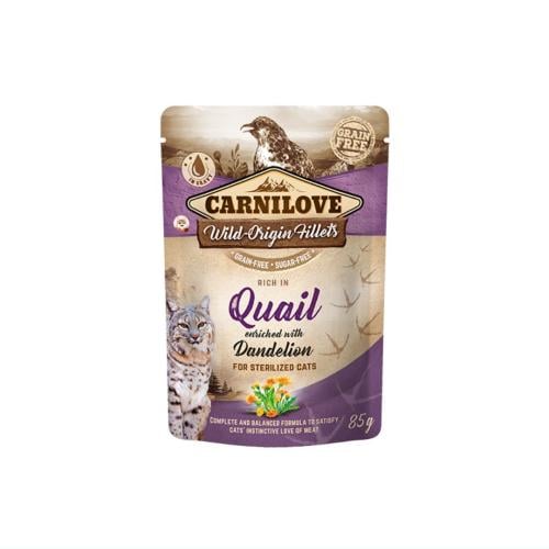 كارنيلوف أظرف طعام رطب للقطط المعقمة - السمان و نب...