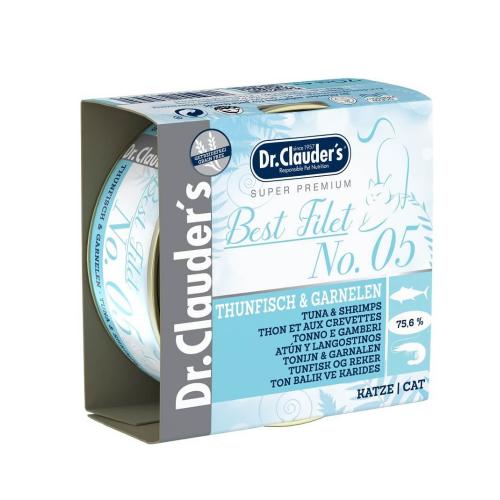 د. كلاودرز أفضل فيليه رقم 5 تونة وجمبري - طعام رطب...