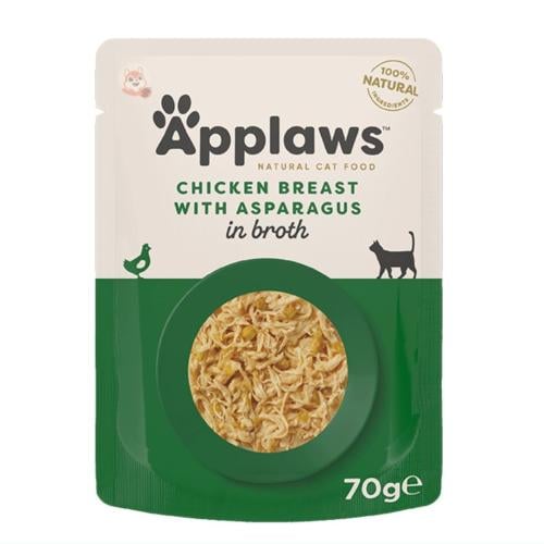 أظرف شرائح الدجاج مع الهليون والأرز في المرق للقطط...