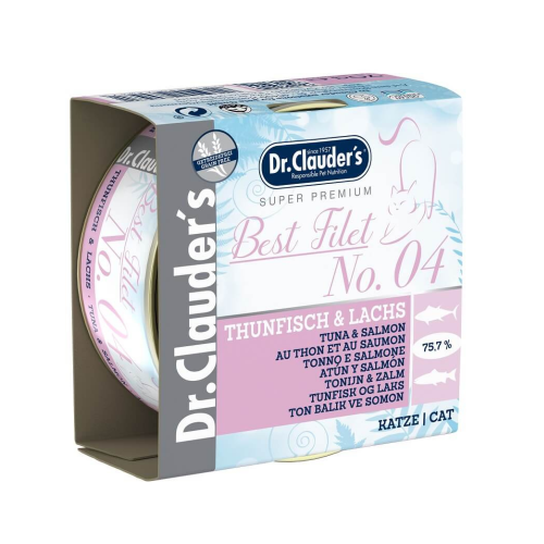 د. كلاودرز أفضل فيليه رقم 4 تونة وسلمون - طعام رطب...