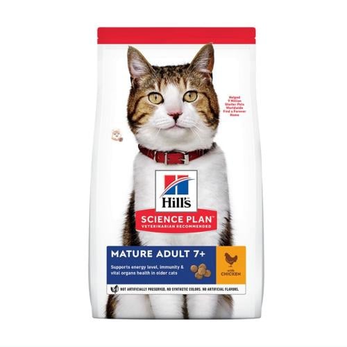 هيلز ساينس بلان طعام جاف للقطط الكبيرة في السن +7...