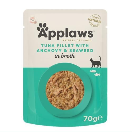 أظرف شرائح تونة مع سمك الأنشوفة في المرق للقطط 70...