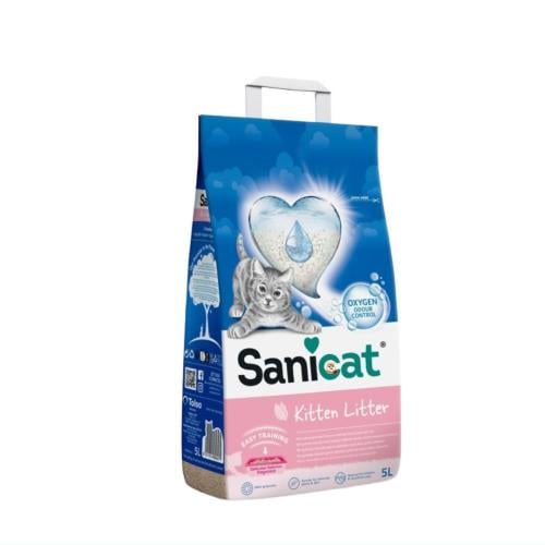 ساني كات رمل للقطط - للكيتن والقطط الحساسة 5 لتر