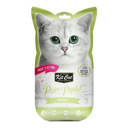 كت كات مكافآت بالسلمون (4+1 مجاناً) × 15 غ - مدعمة...