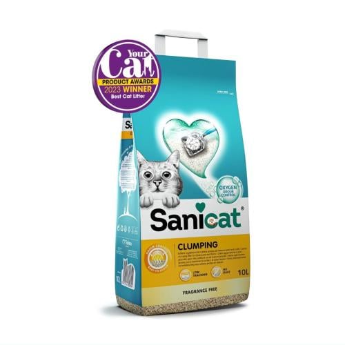 ساني كات رمل للقطط - كلامبينج متكتل بدون رائحة 10...