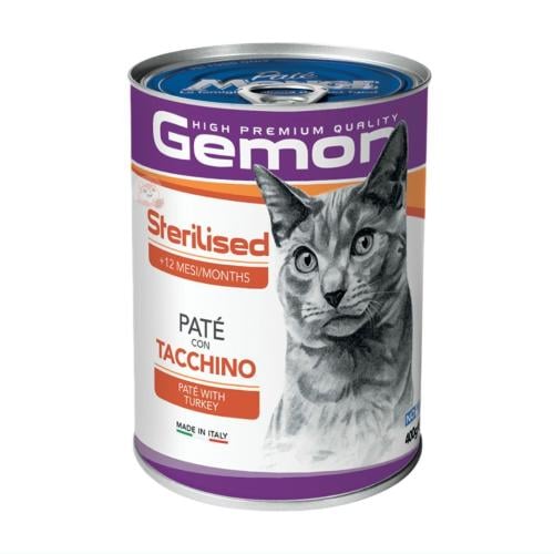 معلبات باتيه بالديك الرومي للقطط المعقمه 400 غ جيم...