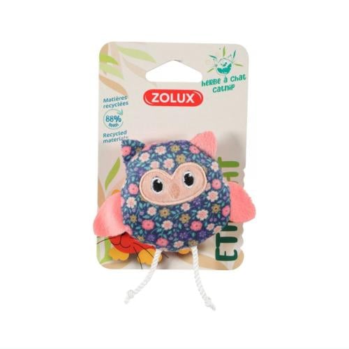 لعبة بومة لطيفة منقوشة بالزهور مع كاتنيب للقطط لتح...