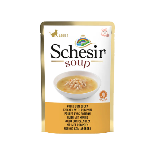 شيزر شوربة دجاج وقرع - طعام رطب للقطط - 85 جرام
