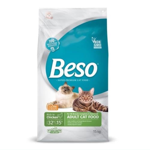 تركيبة الدجاج للقطط البالغة 15 كغ بيسو طعام جاف
