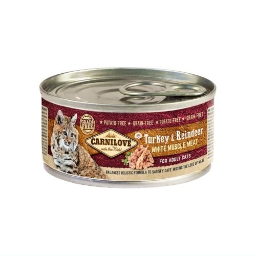 كارنيلوف معلبات طعام رطب بالديك الرومي ولحم البقر...