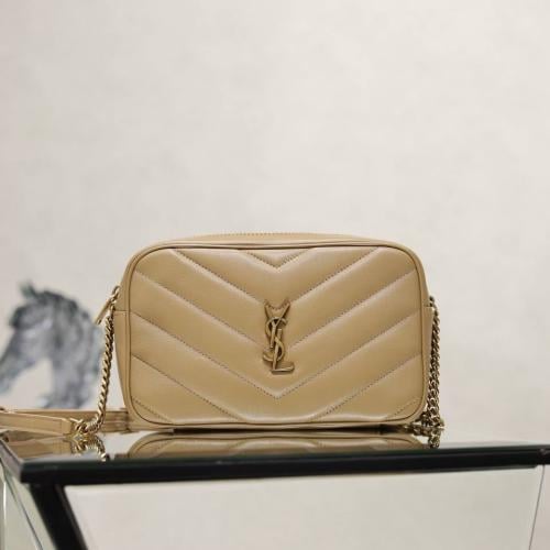 شنطه ايف سان لوران Yves Saint Laurent LOULOU Quilted Lambskin Camera Bag - Large