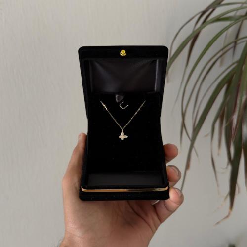 سلسال ذهب عيار 18 – فراشة ذهبية